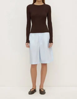 Riley Poplin Short Powder Blue