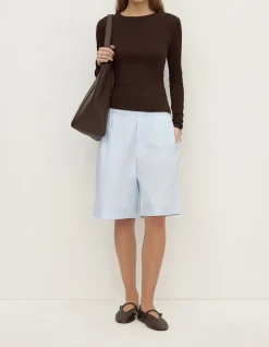 Riley Poplin Short Powder Blue