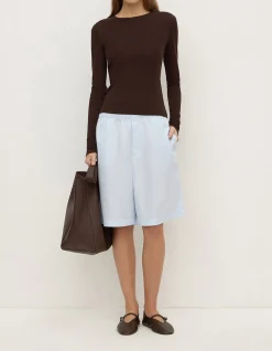 Riley Poplin Short Powder Blue