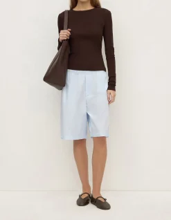 Riley Poplin Short Powder Blue