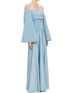 RINA LS OFF SHOULDER MAXI DRESS