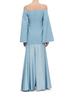 RINA LS OFF SHOULDER MAXI DRESS