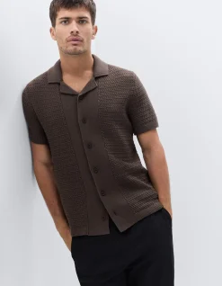 RIPPLE STITCH BUTTON THRU