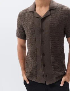 RIPPLE STITCH BUTTON THRU