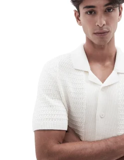 RIPPLE STITCH BUTTON THRU
