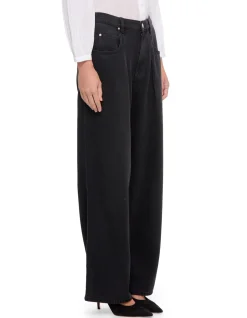 RODAYNA HIGH RISE PLEATED LEG JEANS
