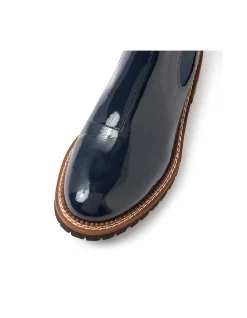 Rokkie Patent Leather Chelsea Boots