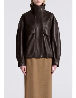 Roland Structured Lambskin Leather Jacket