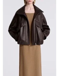 Roland Structured Lambskin Leather Jacket