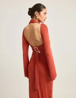 Romy Slinky Open Back Maxi Dress