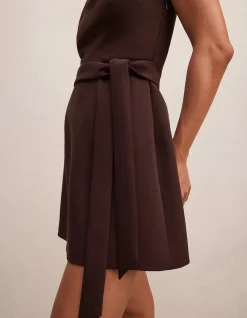 RORY STRUCTURED TIE MINI DRESS
