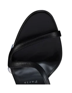 ROSALIE ALTA 150 KID/PVC/LIN BLACK/LIN BLACK