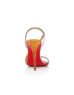 ROSA Z STRASS BOTANICA 100MM SUEDE VERSION MULTI SANDALS