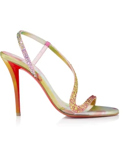 ROSA Z STRASS BOTANICA 100MM SUEDE VERSION MULTI SANDALS