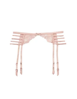 Rose Logo Embroidery Garter Belt