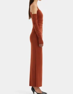 Rosseli Gathered Midi Dress