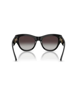 Round CHECK GRADIENT SAND BROWN GRADIENT Sunglasses