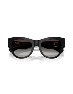 Round CHECK GRADIENT SAND BROWN GRADIENT Sunglasses