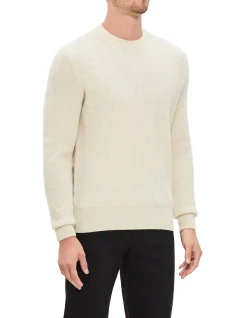 ROUND NECK DYE GARMENT SWEATER