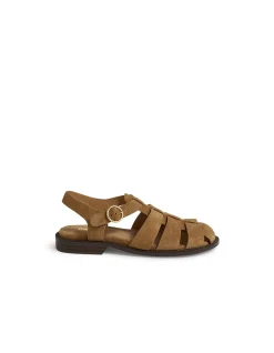 Rowee Suede T Bar Fisherman Sandals