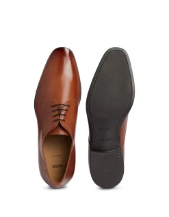 Rubber-Sole Derby Shoes in Leather