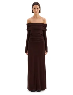 Rue Mesh Long Sleeve Dress