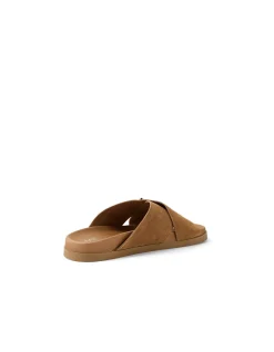 Rulle Gold Buckle Cross Strap Slides