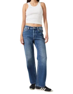 90s Boyfriend Mid Rise Straight Leg Jeans