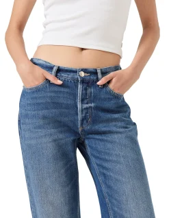 90s Boyfriend Mid Rise Straight Leg Jeans