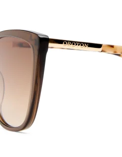 SABELLE BROWN CAT-EYE SUNGLASSES