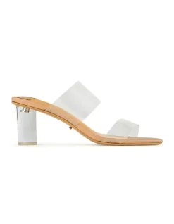 SABELLE CLEAR VYNALITE/SKIN CAPRETTO HEELS