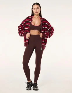 Sable Stripe Knit Bomber