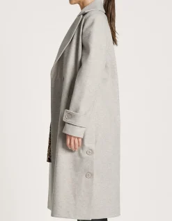 Sable Longline Double Breasted Tie Waist Coat
