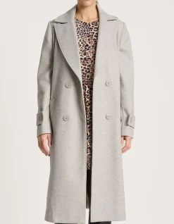 Sable Longline Double Breasted Tie Waist Coat
