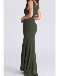 SACHA GEORGETTE PANELLED MAXI DRESS