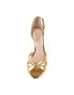 SADIE90 STRAPPY CROSSOVER PLATFORM SANDAL