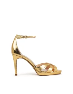 SADIE90 STRAPPY CROSSOVER PLATFORM SANDAL
