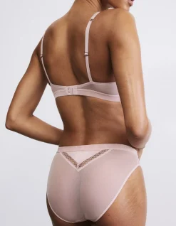 Saffron Satin & Lace High Leg Knickers