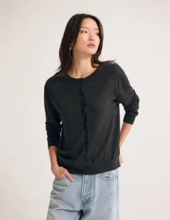 SAGA SIDE BUTTON CARDIGAN
