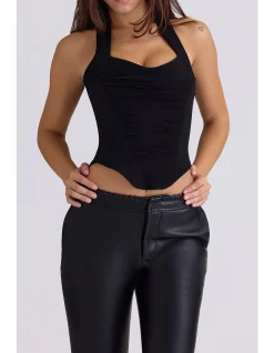 SAHAR HALTERNECK CORSET TOP