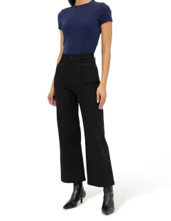 Sailor Black Orchid High Rise Wide Leg Jean