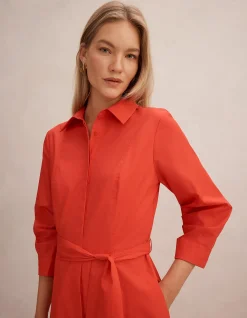 SALLY COTTON SHIRT MIDI DRESS