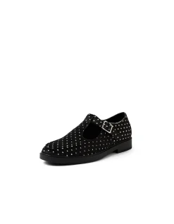 Salonge Polka Dot T Bar Flat Shoes