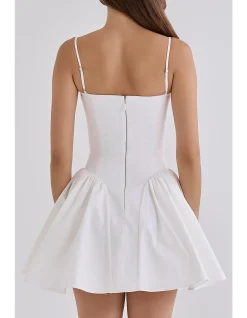 SAMARIA COTTON CORSET MINI DRESS