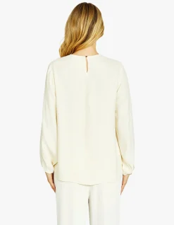 Sammi Matte Crepe Long Sleeve Blouse