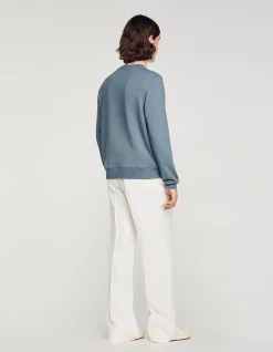 Sandro Logo Crewneck Sweatshirt