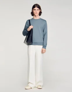 Sandro Logo Crewneck Sweatshirt