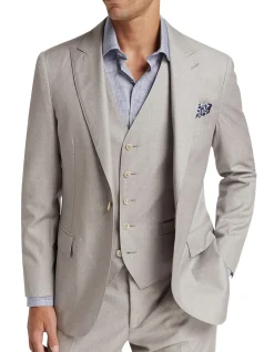 Santesso Jacket Slim Fit Light Grey