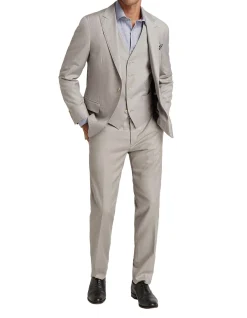 Santesso Slim Fit Trouser Light Grey