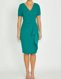 SARA COZUMEL CREPE DRESS